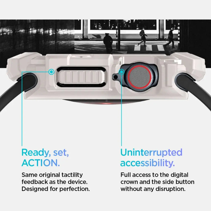 Spigen Rugged Armor Strap for Apple Watch 10 46mm - Beige - Other cell phone equipment<<<HurtelXML