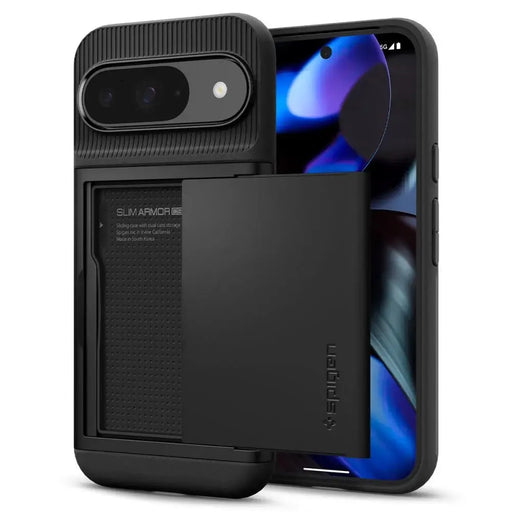 Spigen Slim Armor CS Case for Google Pixel 9 / 9 Pro - Black - Cell phone cases and covers<<<HurtelXML