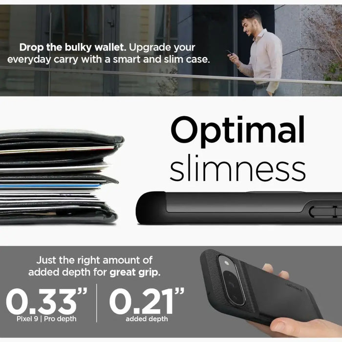 Spigen Slim Armor CS Case for Google Pixel 9 / 9 Pro - Black - Cell phone cases and covers<<<HurtelXML