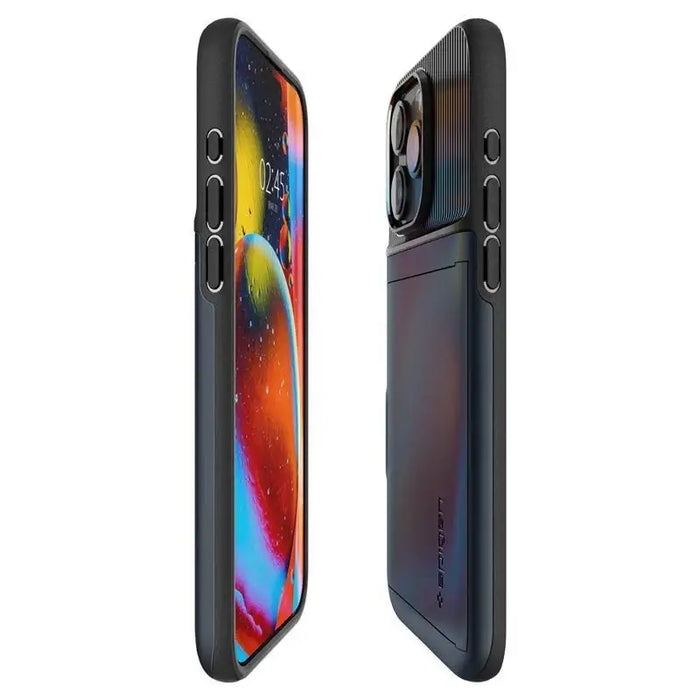 Spigen Slim Armor CS Case for iPhone 15 Pro Max - Blue - Cell phone cases and covers<<<HurtelXML