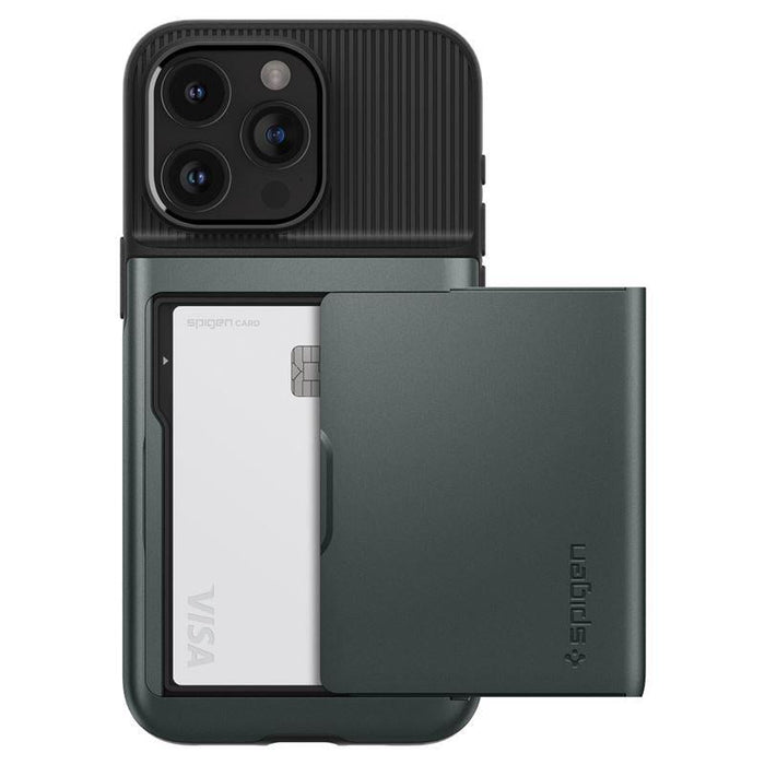 Spigen Slim Armor CS Case for iPhone 15 Pro Max - Dark Green - Cell phone cases and covers<<<HurtelXML