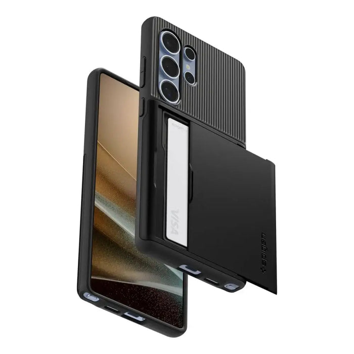 Spigen Slim Armor CS Case for Samsung Galaxy S25 Ultra - Black - Cell phone cases and covers<<<HurtelXML