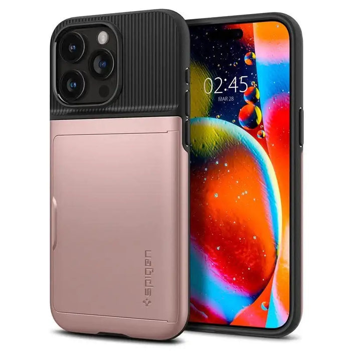 Spigen Slim Armor CS iPhone 15 Pro Case - Pink - Cell phone cases and covers<<<HurtelXML