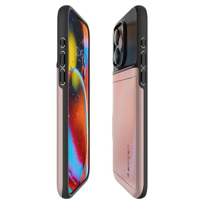 Spigen Slim Armor CS iPhone 15 Pro Case - Pink - Cell phone cases and covers<<<HurtelXML