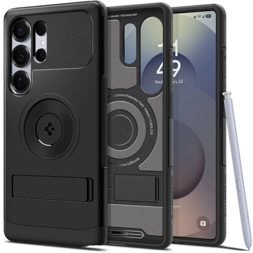 Spigen Slim Armor Mag MagSafe Case for Samsung Galaxy S25 Ultra - Black - Cell phone cases and covers<<<HurtelXML