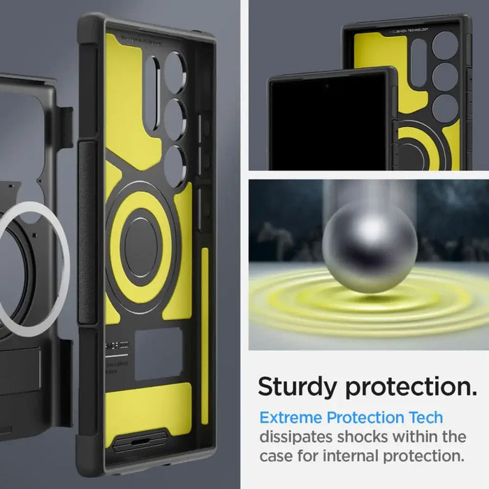 Spigen Slim Armor MagSafe Case for Samsung Galaxy S24 Ultra - Black - Cell phone cases and covers<<<HurtelXML