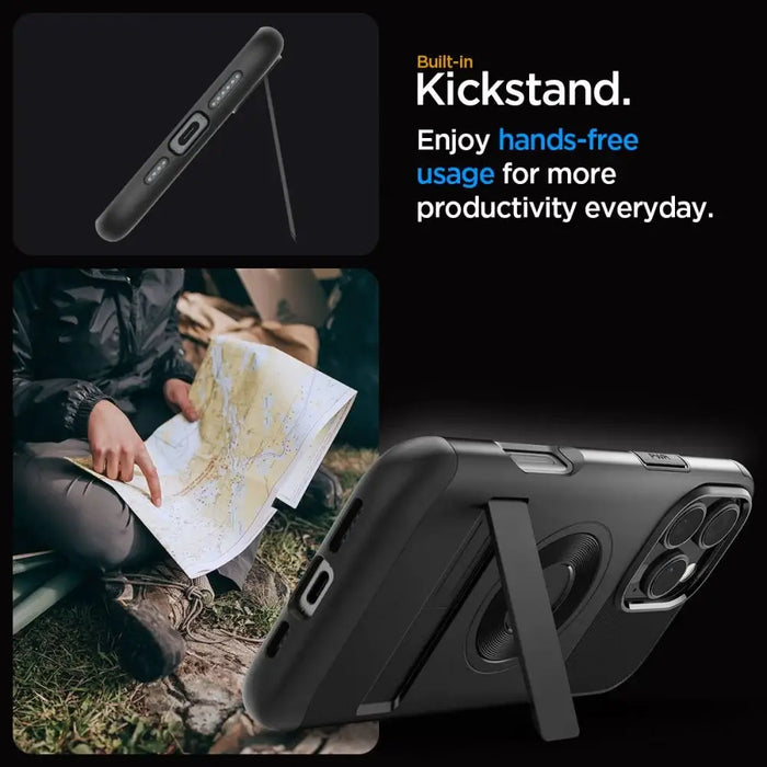 Spigen Slim Armor MagSafe iPhone 16 Pro Case - Black - Cell phone cases and covers<<<HurtelXML