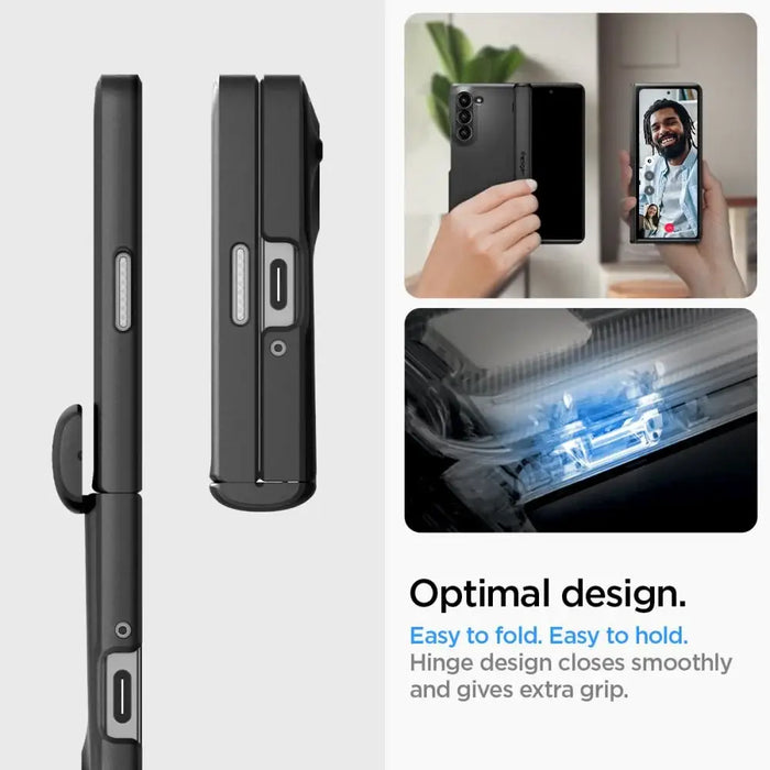 Spigen Slim Armor Pro Case for Samsung Galaxy Z Fold 6 - Black - Cell phone cases and covers<<<HurtelXML