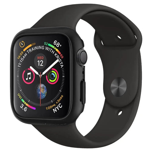 Spigen Thin Fit Case for Apple Watch 4/5/6/SE (44mm) - Black - Cell phone cases and covers<<<HurtelXML