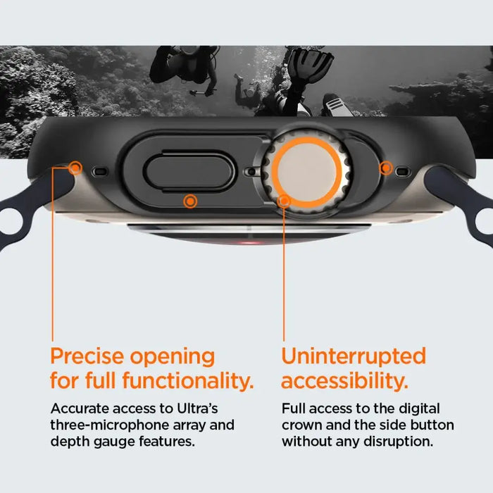 Spigen Thin Fit Case for Apple Watch Ultra (49mm) - Black - Smartwatch straps and cases<<<HurtelXML