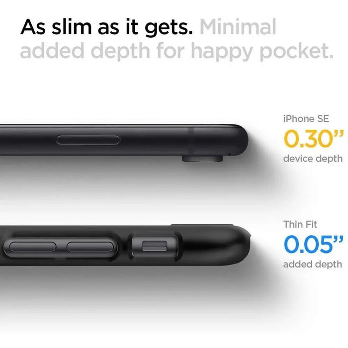 Spigen Thin Fit Case for iPhone 7 / 8 / SE 2020 / 2022 - Black - Cell phone cases and covers<<<HurtelXML