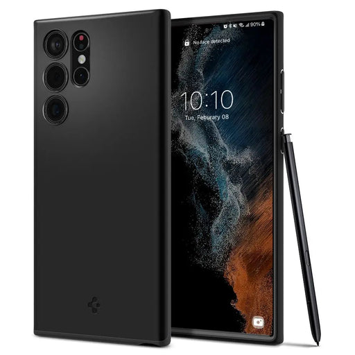 Spigen Thin Fit Case for Samsung Galaxy S22 Ultra - Black - Cell phone cases and covers<<<HurtelXML