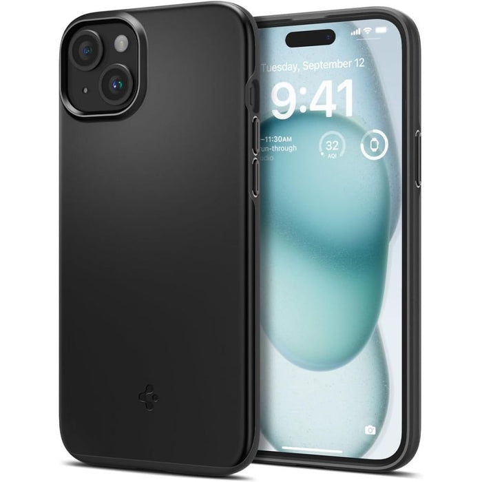 Spigen Thin Fit iPhone 15 Case - Black - Cell phone cases and covers<<<HurtelXML