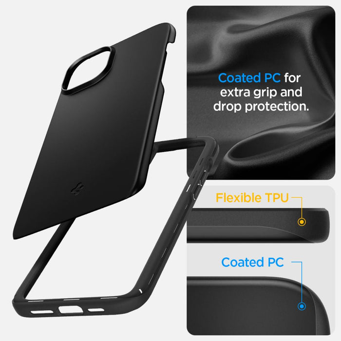 Spigen Thin Fit iPhone 15 Plus Case - Black - Cell phone cases and covers<<<HurtelXML