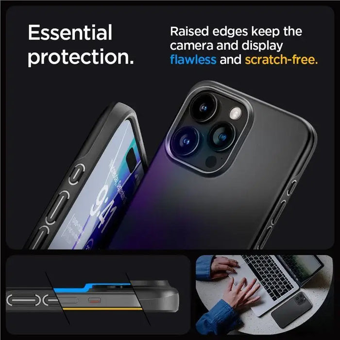 Spigen Thin Fit iPhone 15 Pro Max Case - Black - Cell phone cases and covers<<<HurtelXML