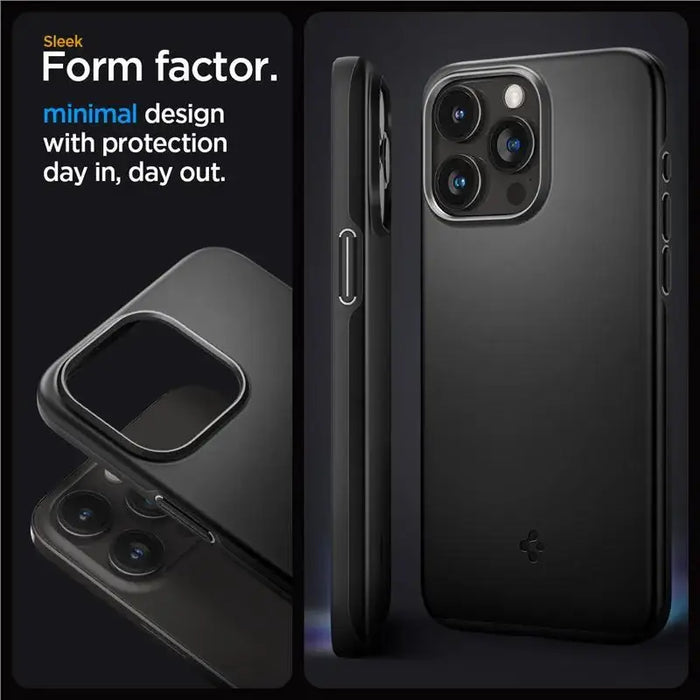 Spigen Thin Fit iPhone 15 Pro Max Case - Black - Cell phone cases and covers<<<HurtelXML