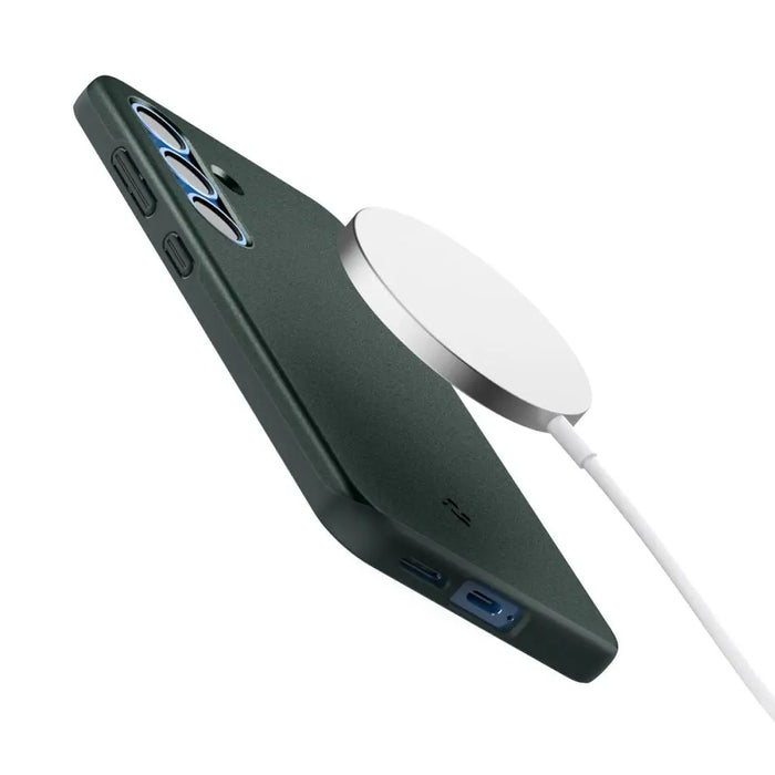 Spigen Thin Fit Mag Case for Samsung Galaxy S25 - Green - Cell phone cases and covers<<<HurtelXML