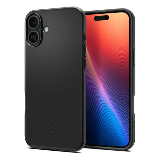 Spigen Thin Fit Mag Case with MagSafe for iPhone 16 - Black - Cell phone cases and covers<<<HurtelXML