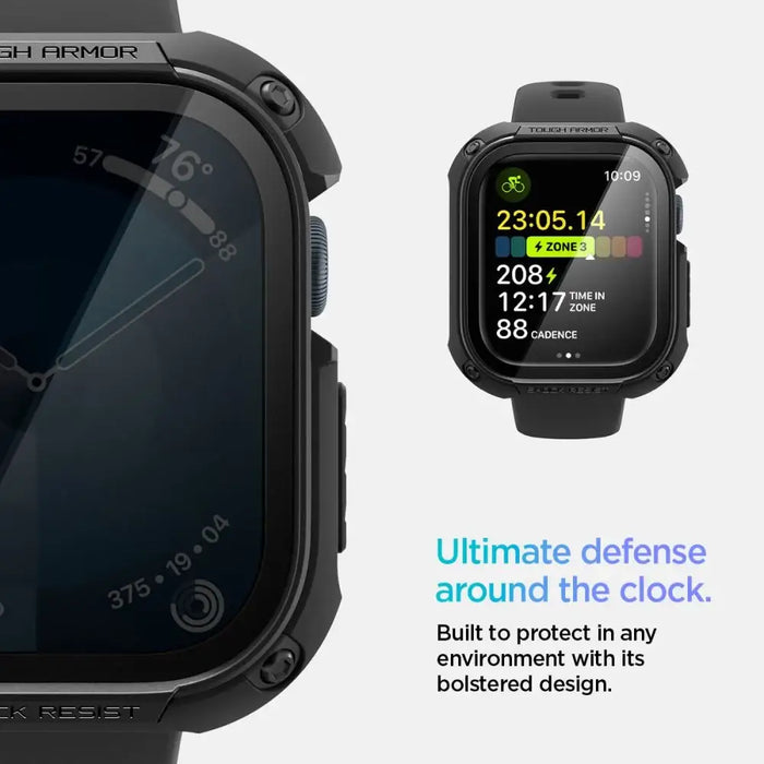 Spigen Tough Armor Case for Apple Watch 10 46mm - Black - Cell phone cases and covers<<<HurtelXML