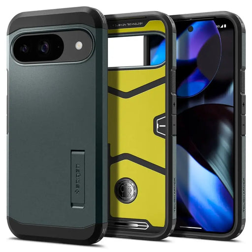 Spigen Tough Armor Case for Google Pixel 9 / 9 Pro - Green - Cell phone cases and covers<<<HurtelXML