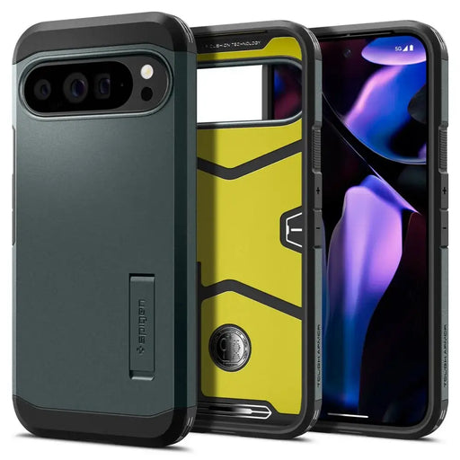 Spigen Tough Armor Case for Google Pixel 9 Pro XL - Green - Cell phone cases and covers<<<HurtelXML