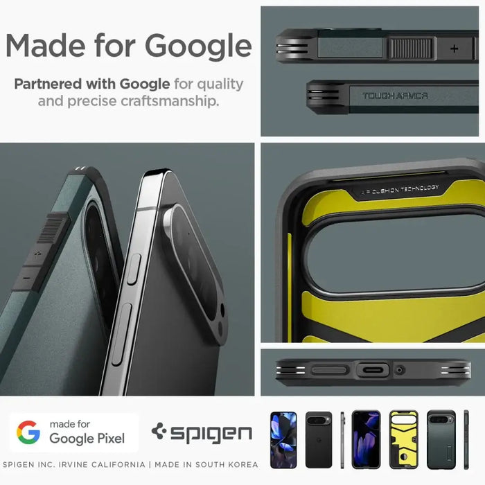 Spigen Tough Armor Case for Google Pixel 9 Pro XL - Green - Cell phone cases and covers<<<HurtelXML
