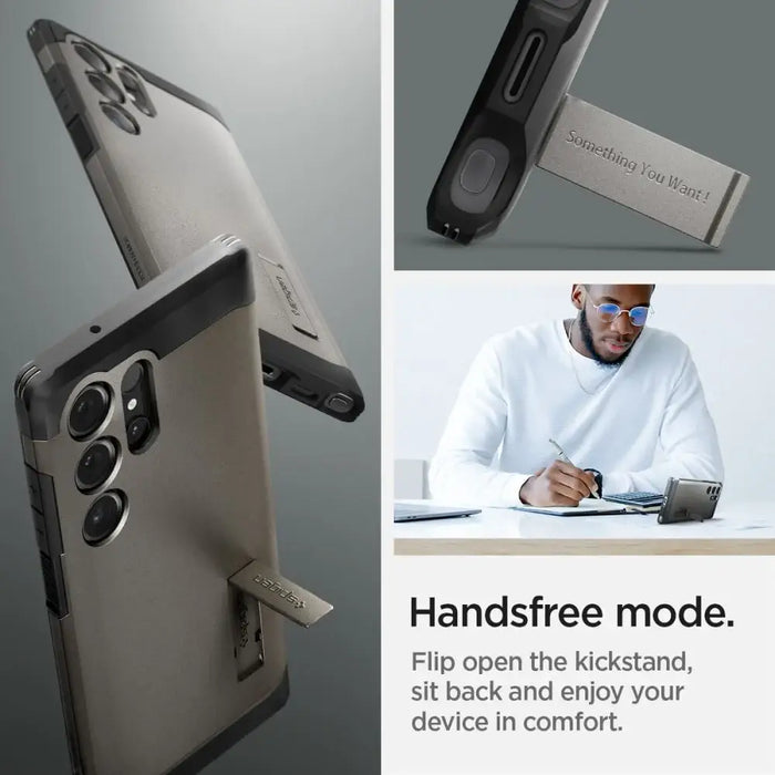 Spigen Tough Armor Case for Samsung Galaxy S24 Ultra - Metallic Gray - Cell phone cases and covers<<<HurtelXML