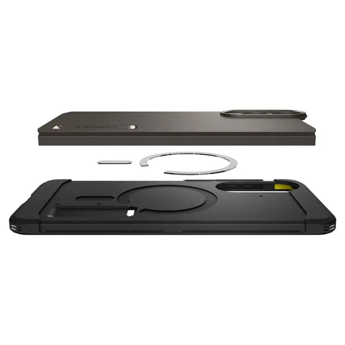 Spigen Tough Armor MagSafe Case for Samsung Galaxy S25 Edge - Gray/Black - Cell phone cases and covers<<<HurtelXML