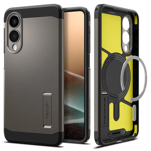 Spigen Tough Armor MagSafe Case for Samsung Galaxy S25 Edge - Gray/Black - Cell phone cases and covers<<<HurtelXML
