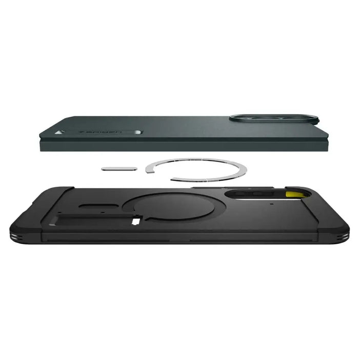 Spigen Tough Armor MagSafe Case for Samsung Galaxy S25 Edge - Green/Black - Cell phone cases and covers<<<HurtelXML