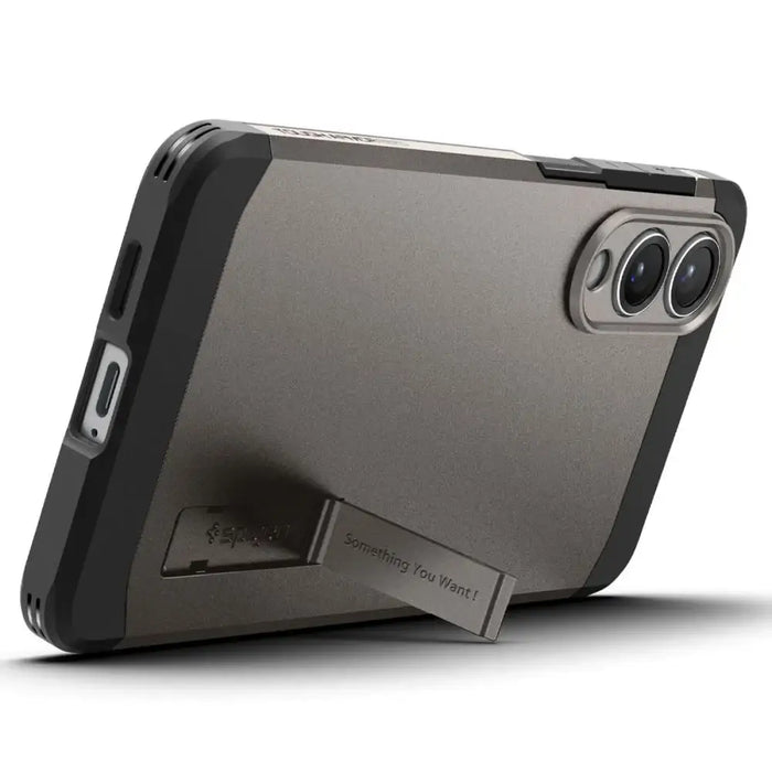 Spigen Tough Armor MagSafe Case for Samsung Galaxy S25 Edge - Gray/Black - Cell phone cases and covers<<<HurtelXML