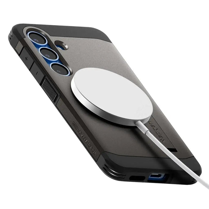 Spigen Tough Armor MagSafe Case for Samsung Galaxy S25+ - Gray - Cell phone cases and covers<<<HurtelXML