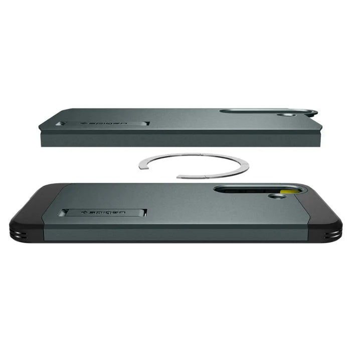 Spigen Tough Armor MagSafe Case for Samsung Galaxy S25+ - Green - Cell phone cases and covers<<<HurtelXML