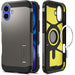 Spigen Tough Armor MagSafe case with stand for iPhone 16 - gunmetal - Cell phone cases and covers<<<HurtelXML