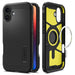 Spigen Tough Armor MagSafe Case with Stand for iPhone 16 Plus - Black - Cell phone cases and covers<<<HurtelXML