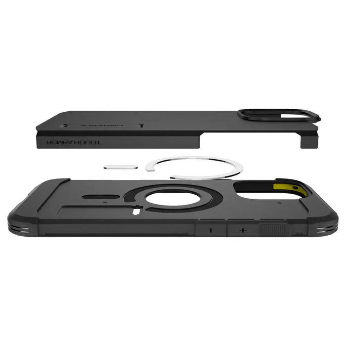 Spigen Tough Armor MagSafe Case with Stand for iPhone 16 Pro - Black - Cell phone cases and covers<<<HurtelXML