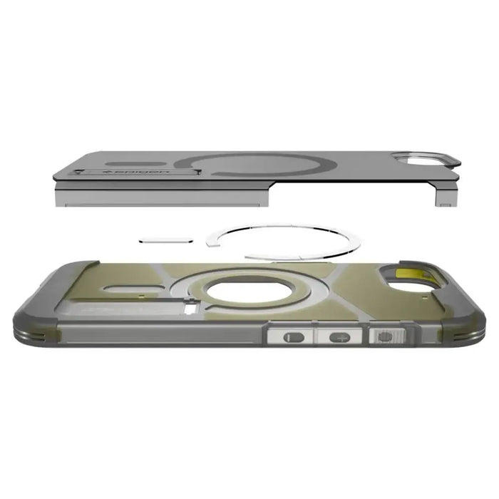 Spigen Tough Armor MagSafe iPhone 16e Case - Clear Gray - Cell phone cases and covers<<<HurtelXML