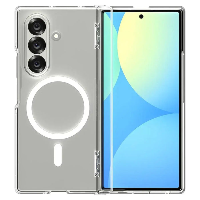 Spigen Tough Armor Pro Mag MagSafe Case for Samsung Galaxy Z Fold 7 - Clear and White - Cell phone cases