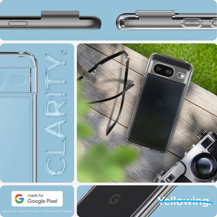 Spigen Ultra Hybrid Case for Google Pixel 8 - Clear - Cell phone cases and covers<<<HurtelXML