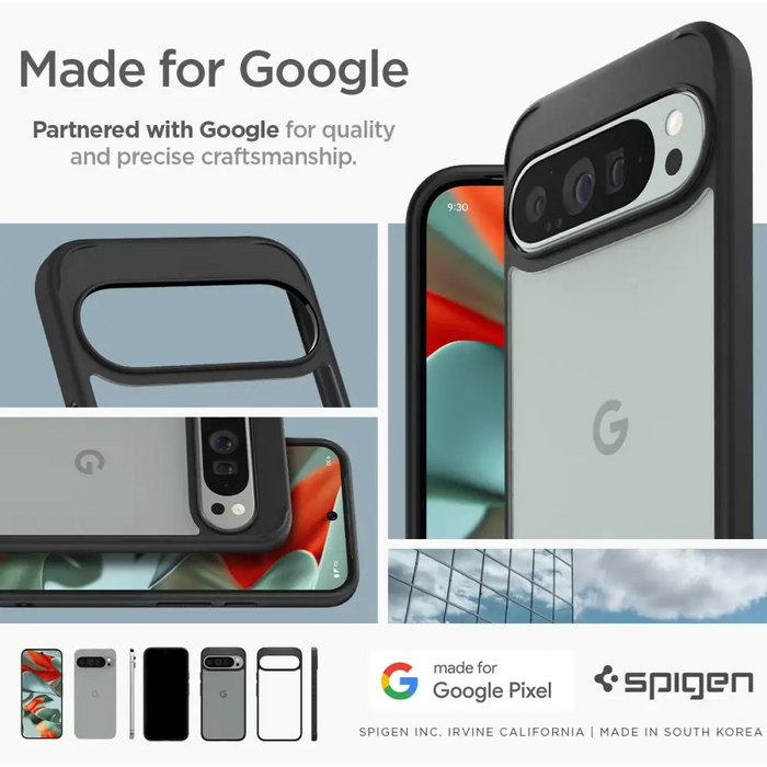Spigen Ultra Hybrid Case for Google Pixel 9 Pro XL - Black - Cell phone cases and covers<<<HurtelXML