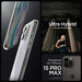 Spigen Ultra Hybrid Case for iPhone 15 Pro Max - Clear - Cell phone cases and covers<<<HurtelXML