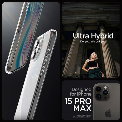 Spigen Ultra Hybrid Case for iPhone 15 Pro Max - Clear Matte - Cell phone cases and covers<<<HurtelXML