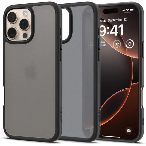 Spigen Ultra Hybrid Case for iPhone 16 Pro Max - Black - Cell phone cases and covers<<<HurtelXML