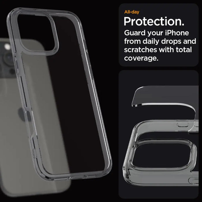Spigen Ultra Hybrid Case for iPhone 16 Pro Max - Clear - Cell phone cases and covers<<<HurtelXML