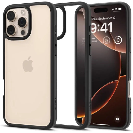 Spigen Ultra Hybrid Case for iPhone 16 Pro Max - Matte Black - Cell phone cases and covers<<<HurtelXML