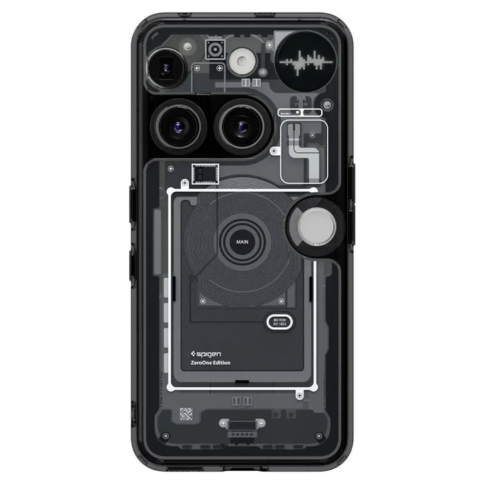 Spigen Ultra Hybrid Case for Nothing Phone 3 Zero One - Transparent - Cell phone cases and covers<<<HurtelXML