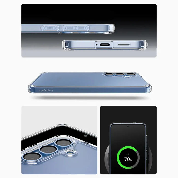 Spigen Ultra Hybrid Case for Samsung Galaxy S25+ - Transparent - Cell phone cases and covers<<<HurtelXML