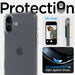 Spigen Ultra Hybrid for iPhone 16 - Clear - Cell phone cases and covers<<<HurtelXML