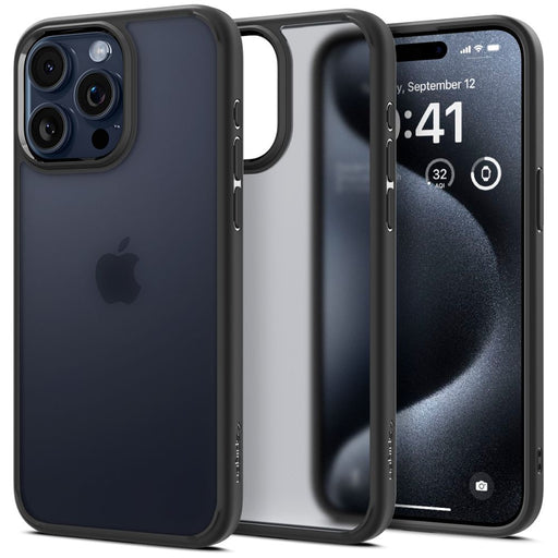 Spigen Ultra Hybrid iPhone 15 Pro Case - Clear Black - Cell phone cases and covers<<<HurtelXML