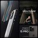 Spigen Ultra Hybrid iPhone 15 Pro Case - Matte Black - Cell phone cases and covers<<<HurtelXML